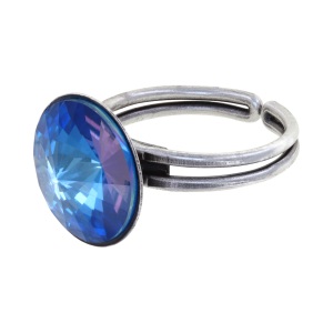 Bague Konplott Rivoli blue purple silver