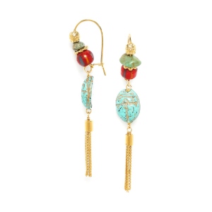 Boucles d'oreilles Franck Herval Manon Scarabée