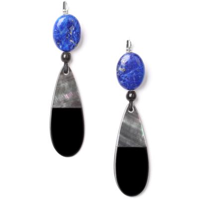 Boucles d'oreilles Nature Bijoux Deep blue goutte