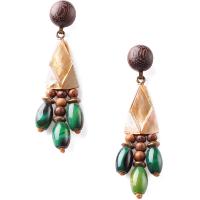 Boucles d'oreilles Nature Bijoux Kalimantan 3 pampilles