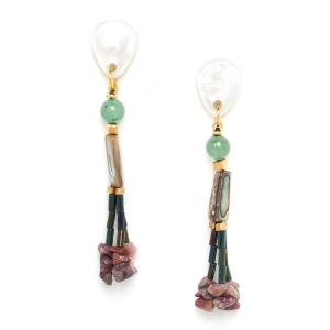 Boucles d'oreilles Nature Bijoux Papatea pompon