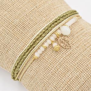 Bracelet By Garance Pretty doré kaki