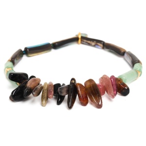 Bracelet Nature Bijoux Papatea extensible tubes pierre