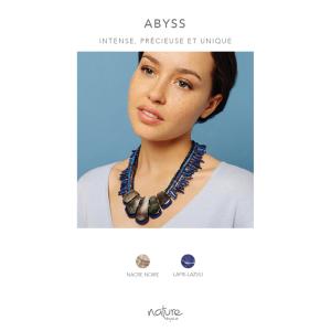 Boucles d'oreilles Nature Bijoux Abyss olive de Lapis-Lazuli