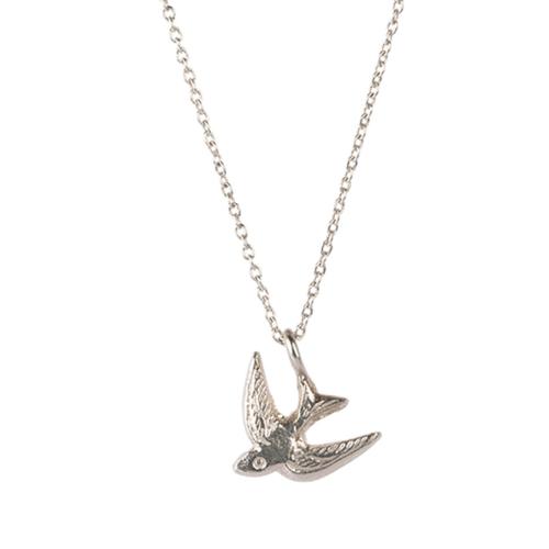 Collier a Beautiful Story Delicate argent pendentif hirondelle