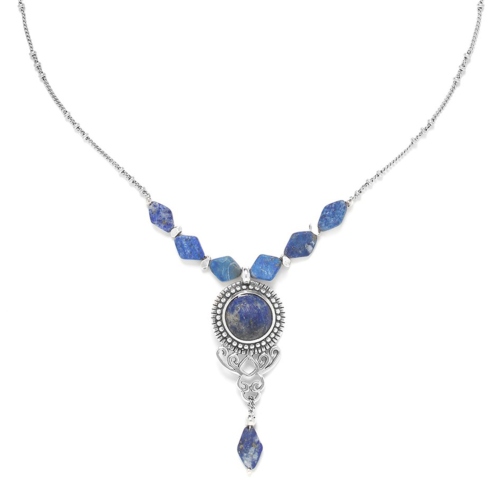 Collier Nature Bijoux Samarcande pendentif Lapis