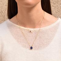 Collier ZAG Jade blanche demi-lune