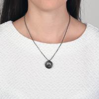 Collier Konplott Rivoli Concave pendentif médaille