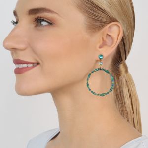 Boucles d'oreilles Konplott Bead Snake Jelly vert