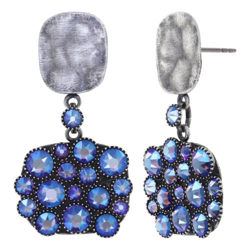 Boucles d'oreilles Konplott Earth, Wind and Business blue