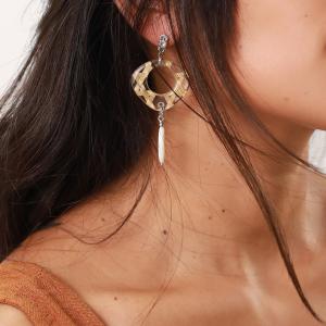 Boucles d'oreilles Nature Bijoux Panama goutte de Nacre