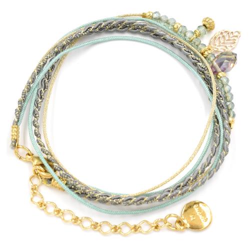 Bracelet By Garance Pretty doré bleu