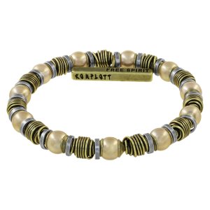 Bracelet Konplott extensible Free Spirit crème medium