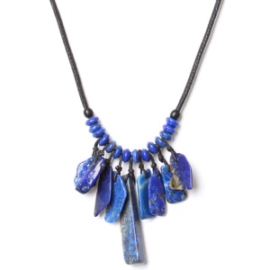 Collier Nature Bijoux Deep blue petit plastron