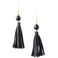 Boucles d'oreilles Nature Bijoux Black Light Pompon 