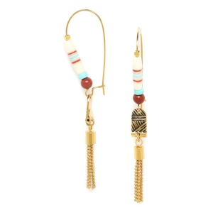 Boucles d'oreilles Franck Herval Mady crochet perlé