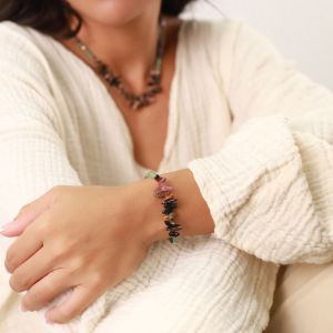 Bracelet Nature Bijoux Papatea extensible tubes pierre