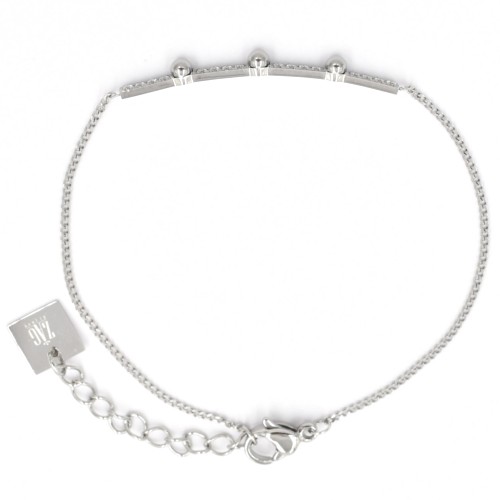 Bracelet ZAG Sinatra argent gourmette de Zirconium