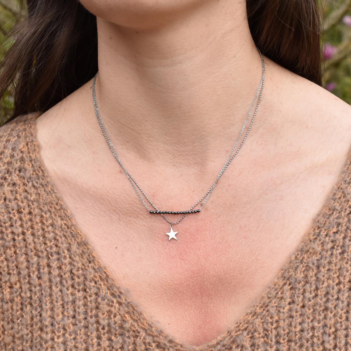 collier rang - collier multirangs femme