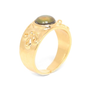 Bague Franck Herval ajustable Laura cabochon Abalone