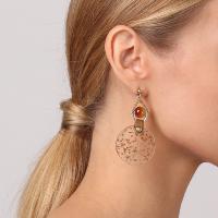 Boucles d'oreilles Nature Bijoux Botaniste perle & disque 