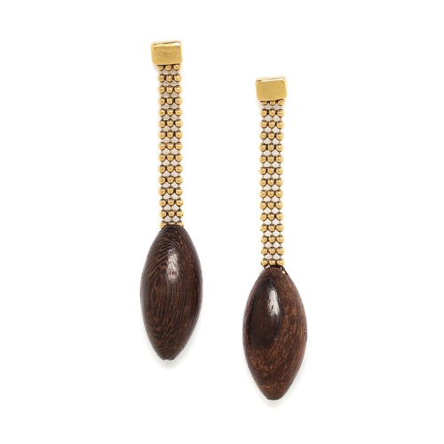 Boucles d'oreilles Nature Bijoux Grace longue chaine