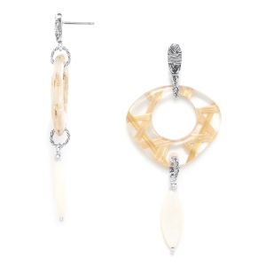 Boucles d'oreilles Nature Bijoux Panama goutte de Nacre