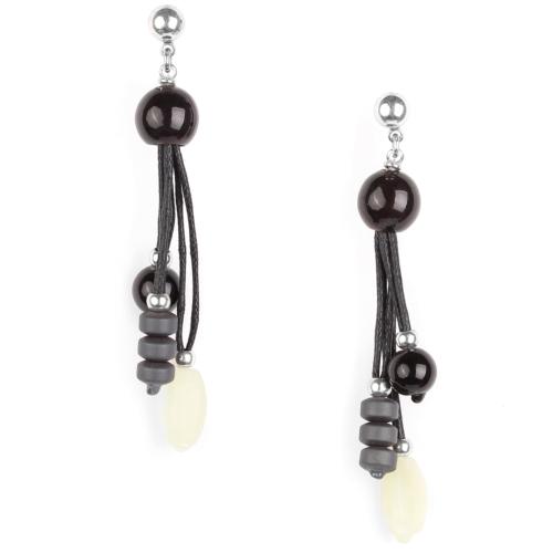 Boucles d'oreilles Nature Bijoux Sumatra 3 pampilles
