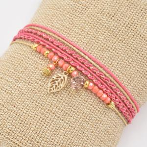 Bracelet By Garance Pretty doré fushia