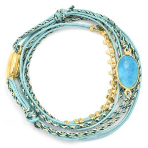 Bracelet By Garance Rita doré Turquoise