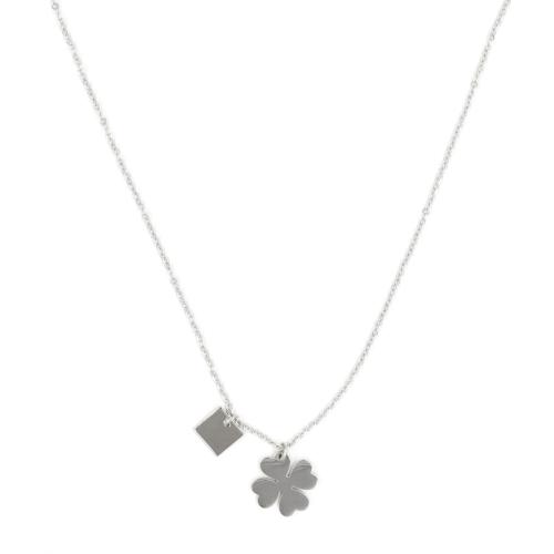 Collier ZAG Clover argenté