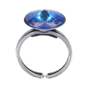 Bague Konplott Rivoli blue purple silver