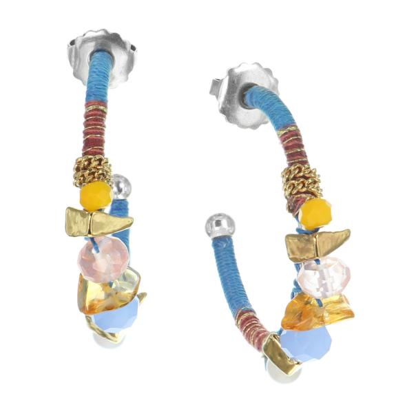 Boucles d'oreilles Franck Herval Daphné Poussoir Petites Créoles