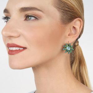 Boucles d'oreilles Konplott Daisy Riot green