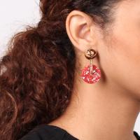 Boucles d'oreilles Nature Bijoux Cappuccino Disque
