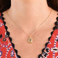 Collier LuckyTeam pendentif Tortue et Labradorite