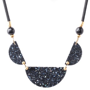 Collier Nature Bijoux Black Light 3 lments