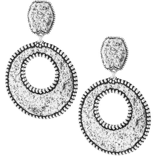 Boucles d'oreilles Shabada Cactus 03 argentées