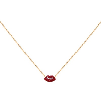 Collier Caroline Najman Kuchi lips