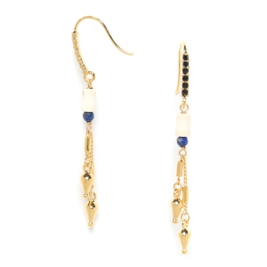Boucles d'oreilles Franck Herval Salome crochet strassé