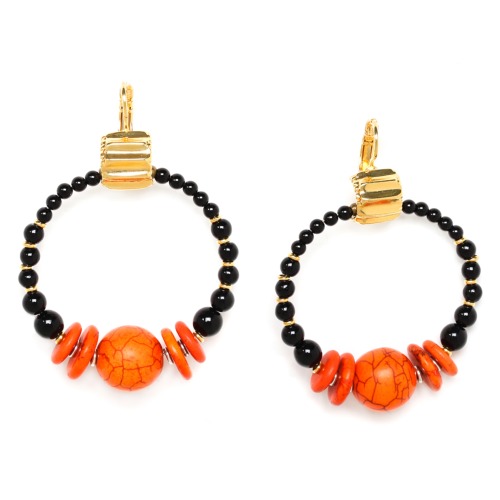 Boucles d'oreilles Nature Bijoux Halmahera Créoles