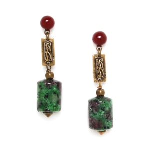 Boucles d'oreilles Nature Bijoux Zoisite dgrade