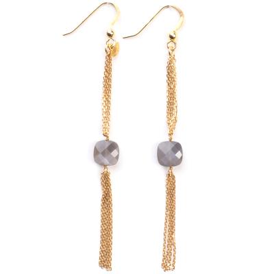 Boucles d'oreilles Senzou Chic GM Quartz gris