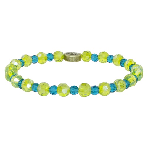 Bracelet Konplott extensible Bead Snake Jelly vert bleu