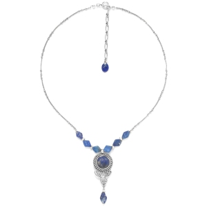 Collier Nature Bijoux Samarcande pendentif Lapis