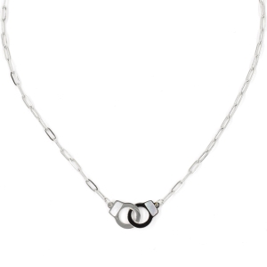 Collier ZAG Vanessa argenté Nacre blanche 