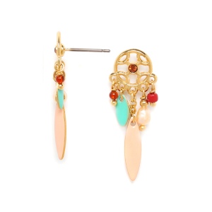 Boucles d'oreilles Franck Herval Céline pampille nude