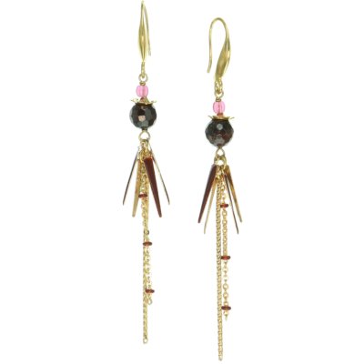 Boucles d'oreilles Franck Herval Julie 2 chaines