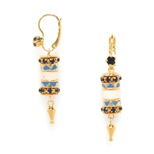 Boucles d'oreilles Franck Herval Salome dormeuses strassées