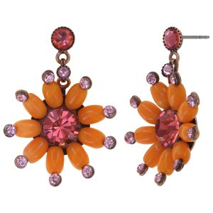 Boucles d'oreilles Konplott Daisy Riot orange